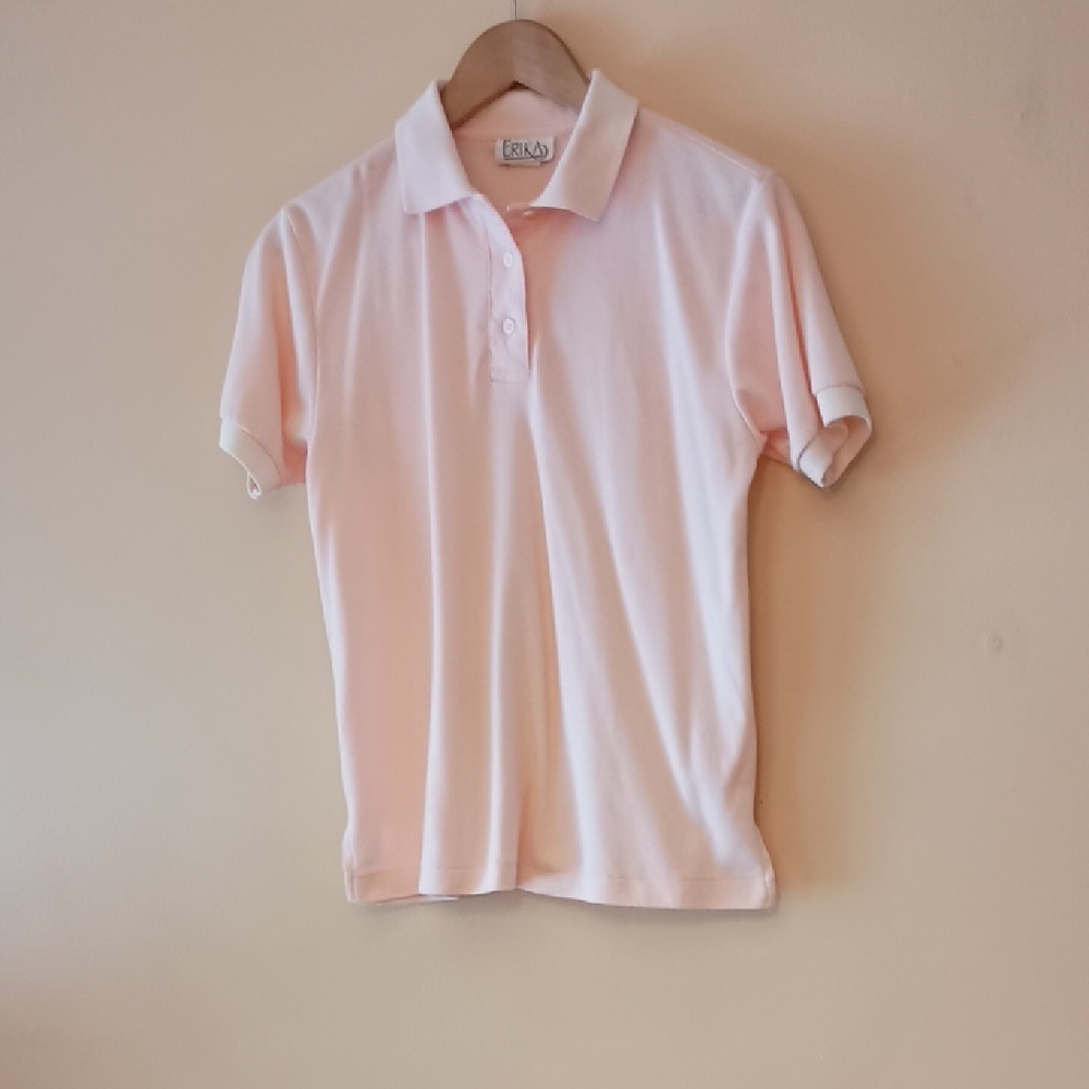 *3 For $10* Erika Peach Cotton Blend Polo P2P 20", Sz M